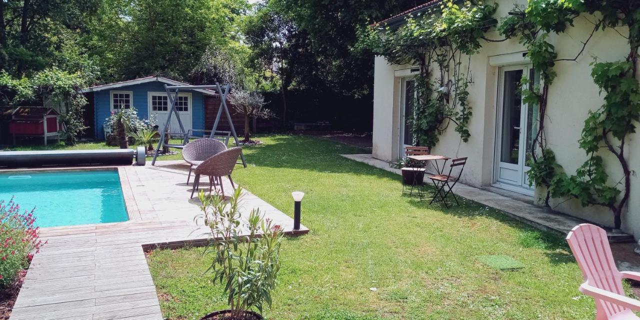 Merig'Home Chambre Bd Climatisee Dans Maison Avec Piscine Au Calme En Ville, Sdb & Toilettes Prives Ангулем Екстер'єр фото