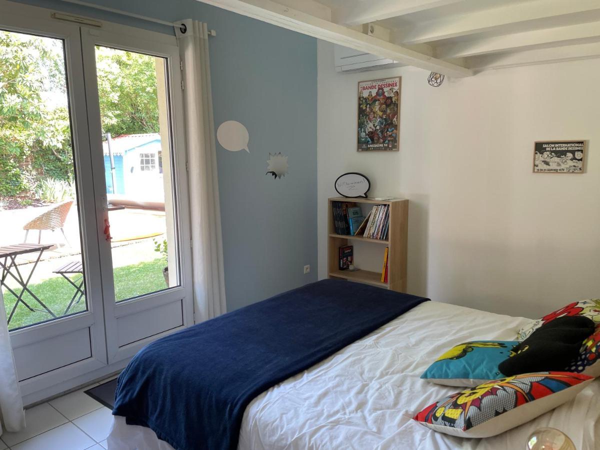 Merig'Home Chambre Bd Climatisee Dans Maison Avec Piscine Au Calme En Ville, Sdb & Toilettes Prives Ангулем Екстер'єр фото